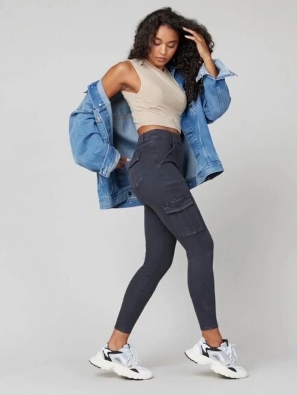 SPANX Black Cargo Ankle & Cropped Pants